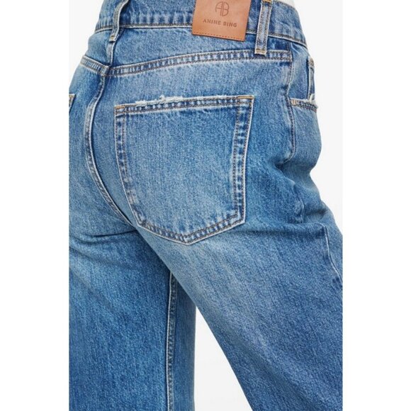 💕ANINE BING💕 Knox Jean ~ Mineral Blue 28 NWT - Picture 4 of 16